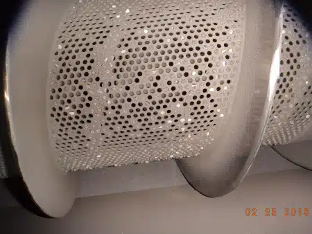 Rotary screen that needs cleaning