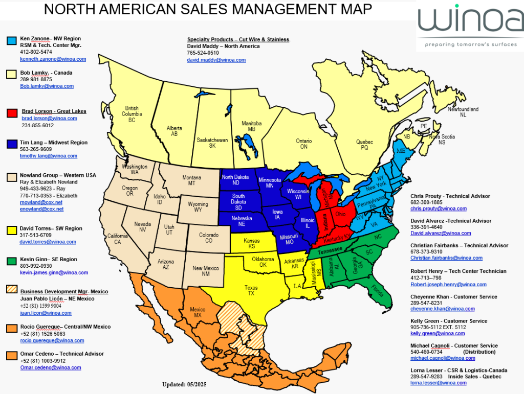 North America Sales Coverage Map