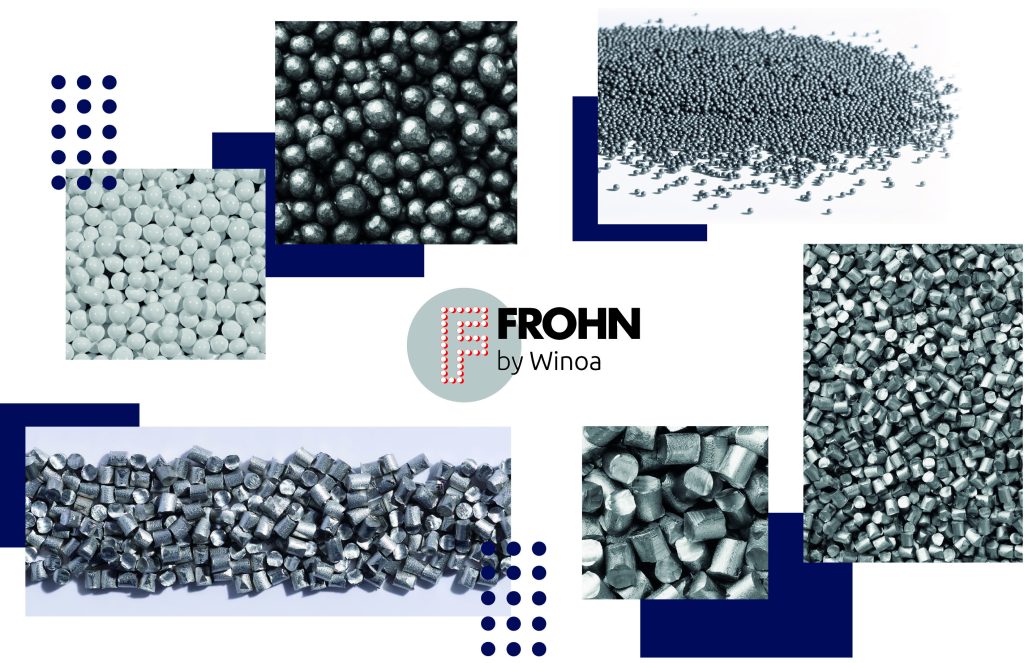 Frohn Cut Wire Peening Media Photo montage