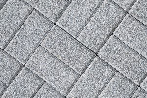 Pavement paving shot blasted for texture